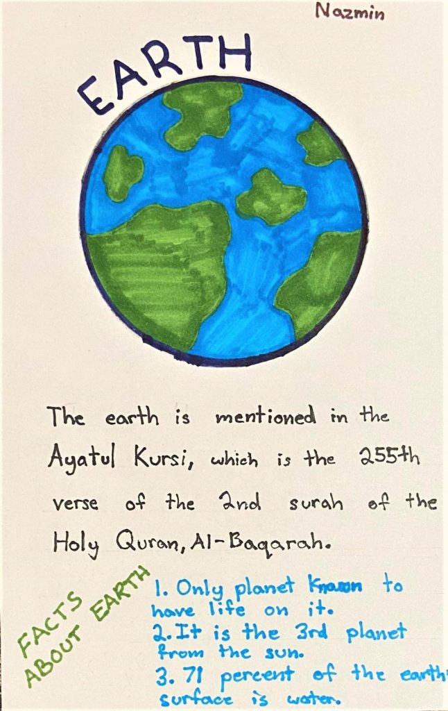 Earth As Ayat of Allah- Nazmin’s Work