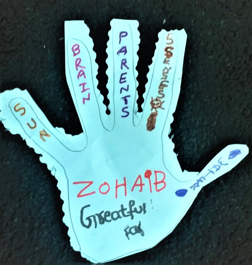 What are you Grateful For & Acts of Kindness- Zohaib’s Work