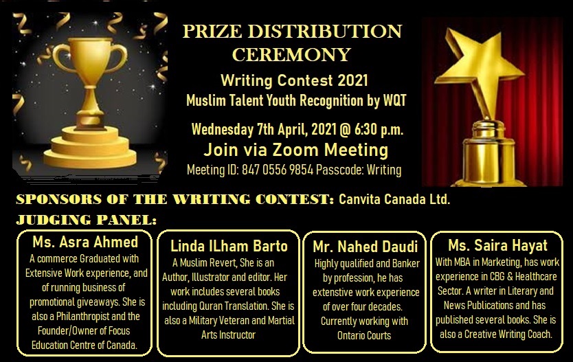 Prize Distribution Ceremony- Writing Contest 2021