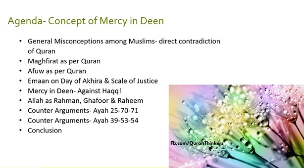 Allah as the Rahman the Raheem & the Concept of Mercy in Deen